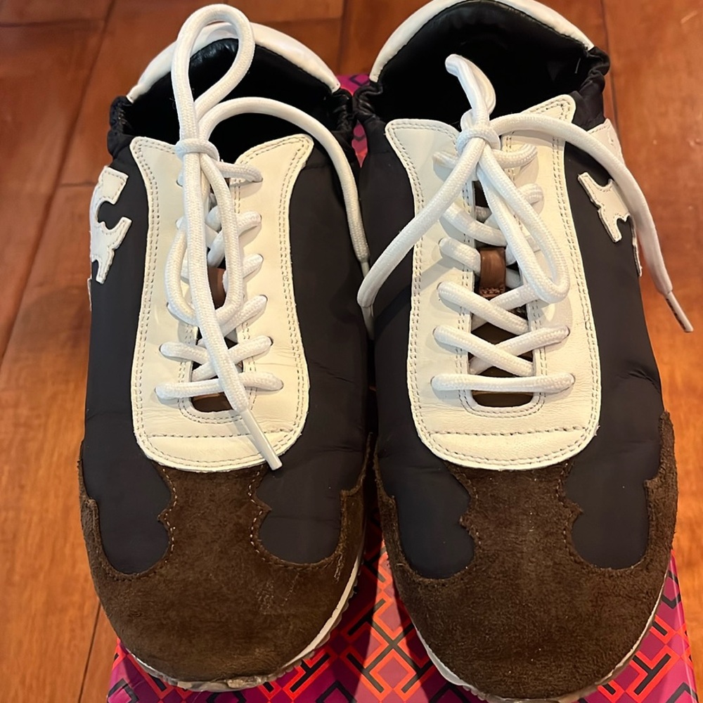 Tory Burch Sneaker nylon/calf leathet